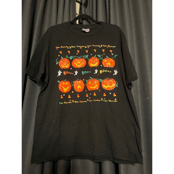 Vintage Halloween Pumpkin T-shirt Size Large - Picture 2 of 4